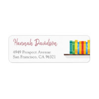 Book Lover Librarian Bibliophile Return Address
