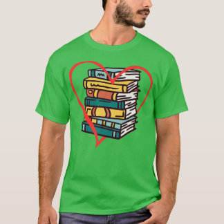 Book Lover Librarian Reading Bookworm Reader  T-Shirt