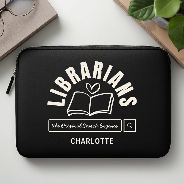 Book Lover Librarians Funny Saying Gift Laptop Sleeve (Creator Uploaded)