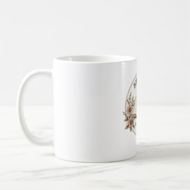 book lover mama, just one more chapter, funny book coffee mug (Left)