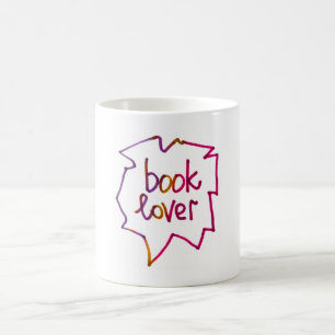 Book lover phrase marker handlettering Mug