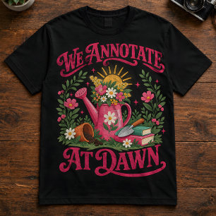 Book Lover Quote "We Annotate At Dawn" Readers Tri-Blend Shirt