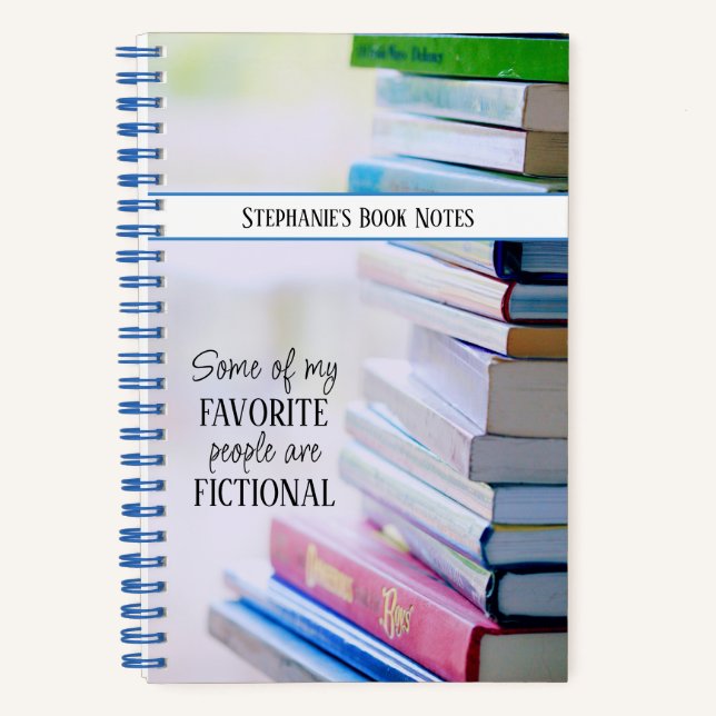 Book Lover Reader Bibliophile Name Notebook (Front)