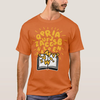 Book Lover Reading Alphabet Books T-Shirt