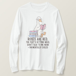 Book Lover Reading Goose T-Shirt