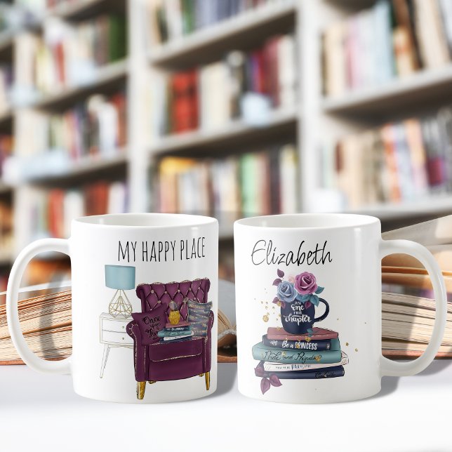 Book Lover Reading Introvert Homebody Happy Place Coffee Mug (Creator Uploaded)
