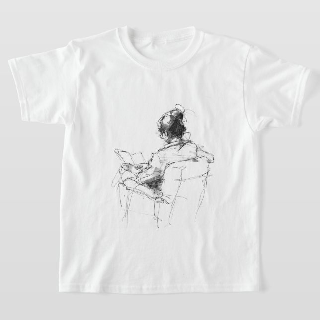 Book Lover Reading Moment – Cosy Reader T-Shirt (Laydown)