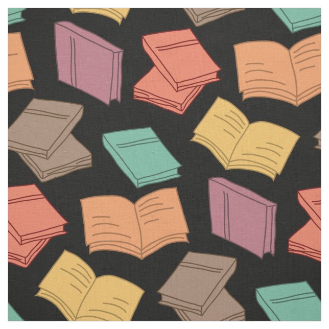 Book Lover  Reading Reader Intellectuals Librarian Fabric (Swatch)