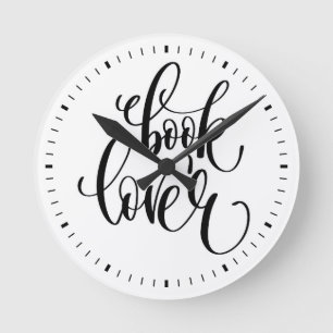 Book Lover Round Clock