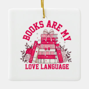Book Lover’s Passion Ceramic Ornament