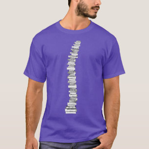 Book Lover Spine Backbone Bookworm Reading Lovers T-Shirt
