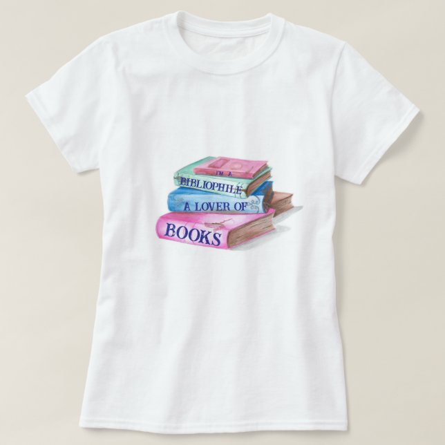 Book Lover T-Shirt (Design Front)