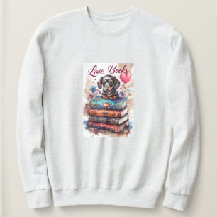 Book Lover T-Shirt Cute Dog Shirt