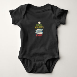 Book Lover - Tea Books Happy Baby Bodysuit