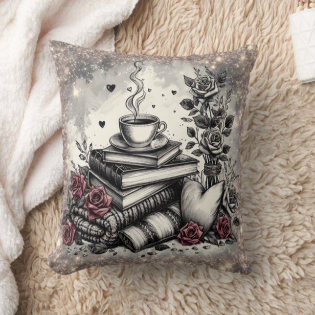 Book Lover Throw Pillow (Creator Uploaded)
