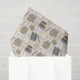 Book Lover Tissue Paper in Cream