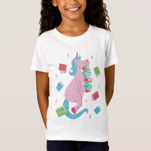 Book lover unicorn t-shirt design