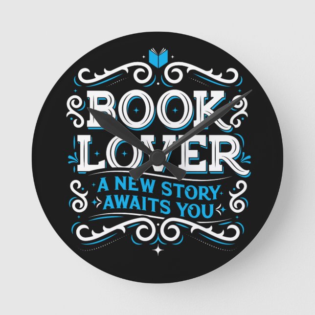 Book Lover Wall Clock (Front)