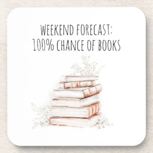 Book Lover Weekend Reading Coaster