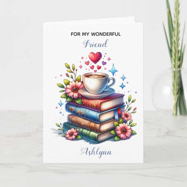 Book Lovers BirthdayFolded Greeting Card (Front)