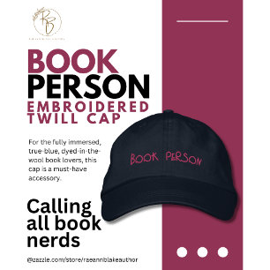 Book Lovers 'Book Person' Embroidered Twill Cap
