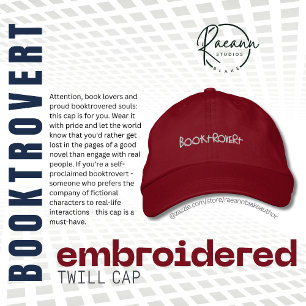 Book Lovers Booktrovert Embroidered Twill Cap