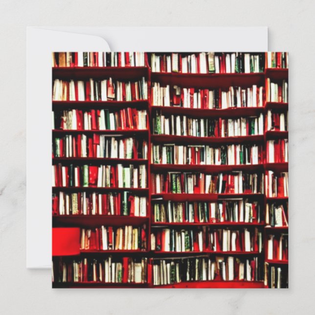 Book Lover's Christmas  Flat Card (Front)