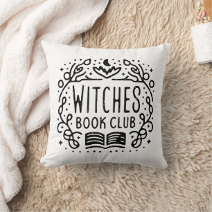 Book lovers club witch academia aesthetic cushion