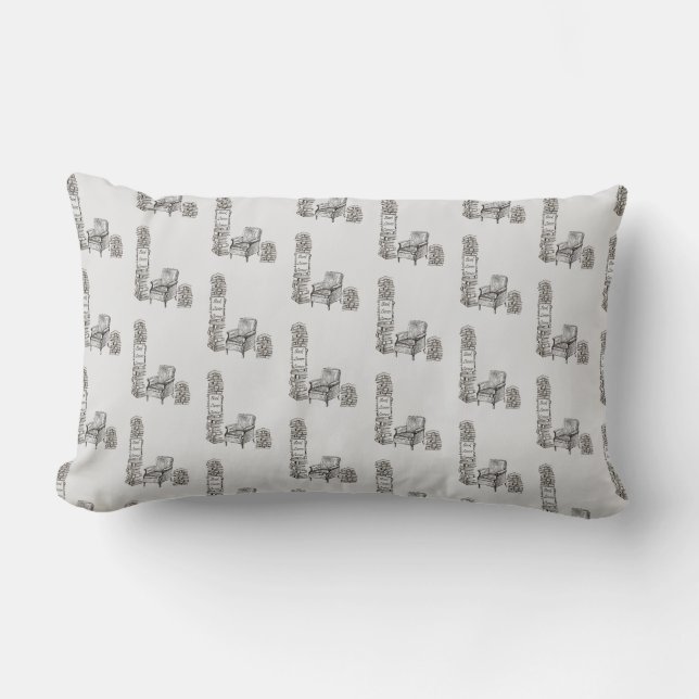 Book Lovers Corner Lumbar Cushion (Front)
