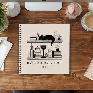 Book Lover's Cosy Bookcase Booktrovert Monogram