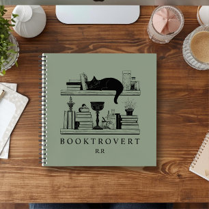 Book Lover's Cozy Bookcase Booktrovert Monogram