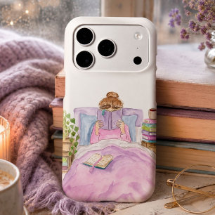 Book Lovers Day Woman Reading in Bed
