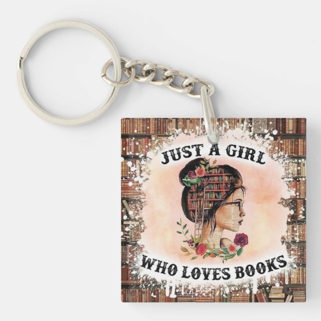 Book Lover's Delight Key Ring (Front)