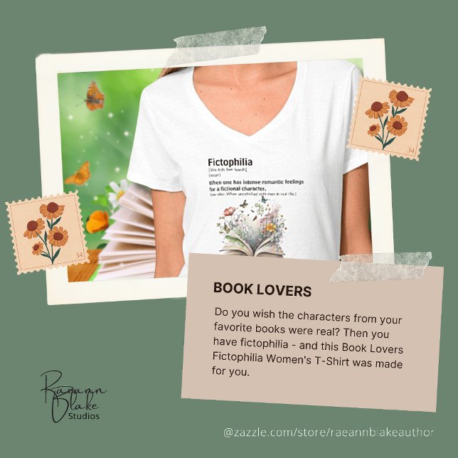 Book Lovers Fictophilia Womens T-Shirt (Creator Uploaded)