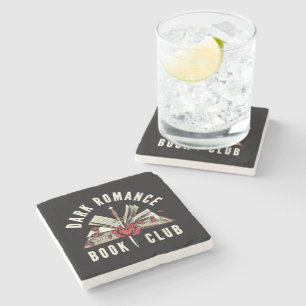 Book Lover's Fun Dark Romance Gift Stone Coaster