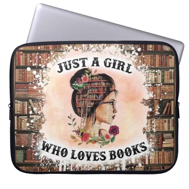 Book Lover's Haven Laptop Sleeve (Front)