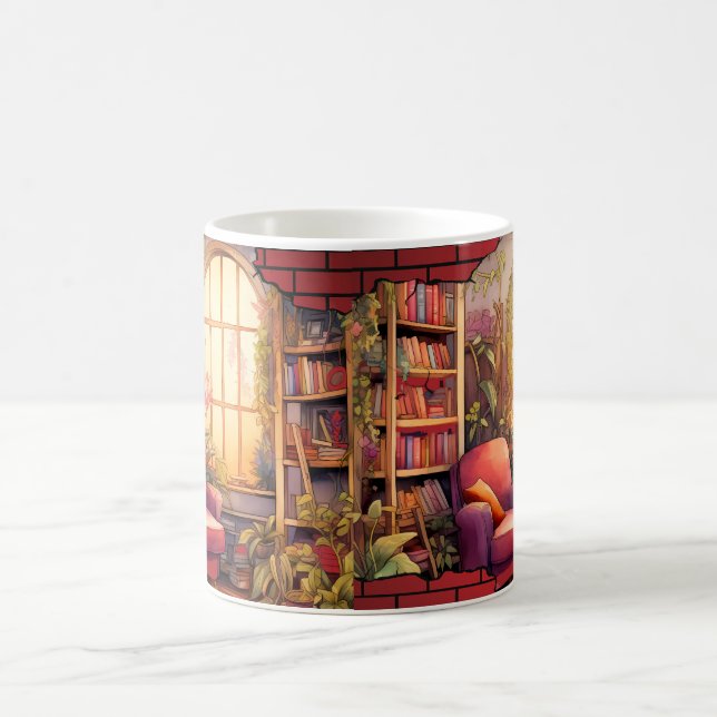 Book Lover's Haven: Vintage Charm Mug (Center)