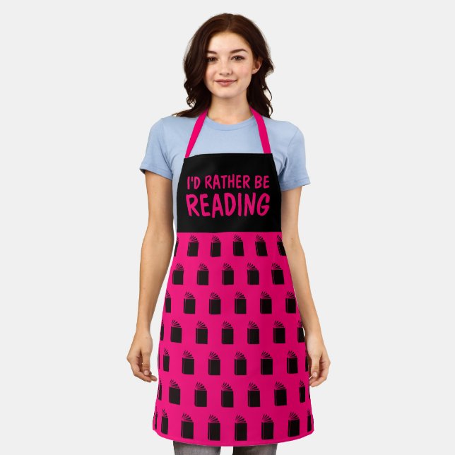 Book Lovers I'd Rather Be Reading Apron (Worn)