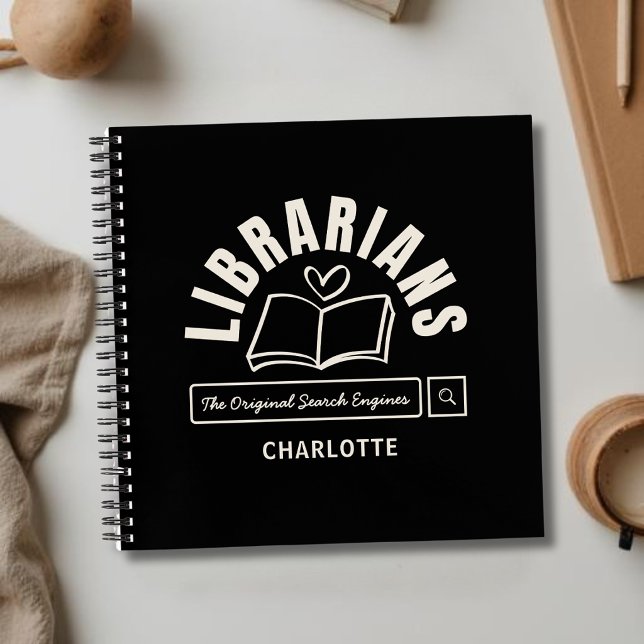 Book Lovers Librarian Funny Saying Spiral Notebook (Creator Uploaded)