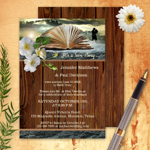Book Lovers Post or After Wedding Party Invitation