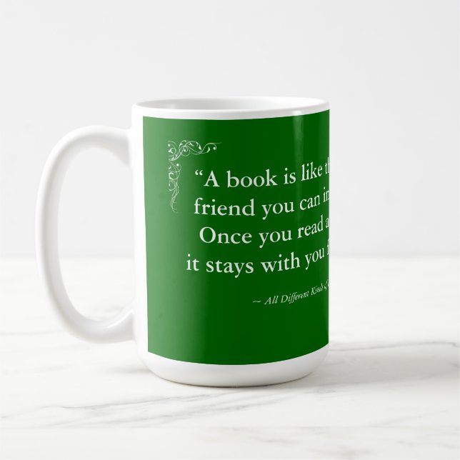 book lovers quote mug (Left)
