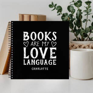 Book Lovers Saying Personalised Spiral Notebook