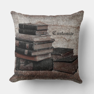 Book Lovers Vintage Cushion