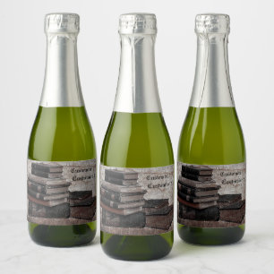 Book Lovers Vintage   Sparkling Wine Label