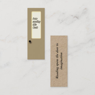 Book Mark card - I am reading this book