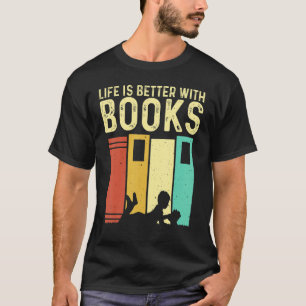 Book Men Women Reading Readers Librarian 3 T-Shirt