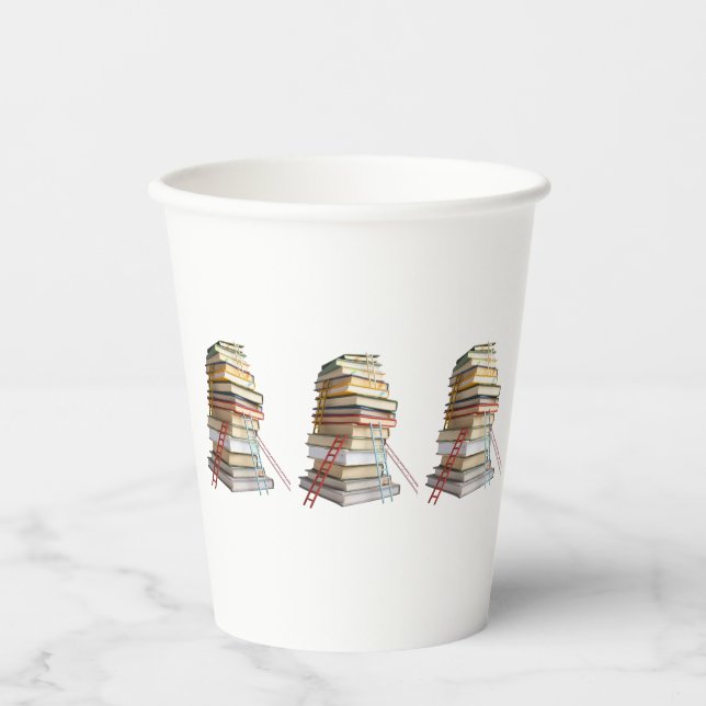 Book Mug Gifts for Book Lovers Paper Cups (Front)