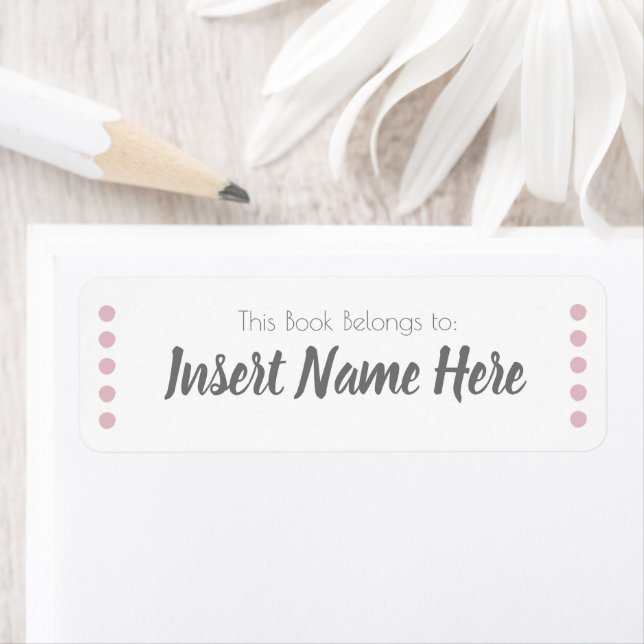 Book Name Label (Insitu)