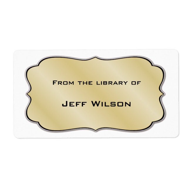 Book Nameplate Labels (Front)