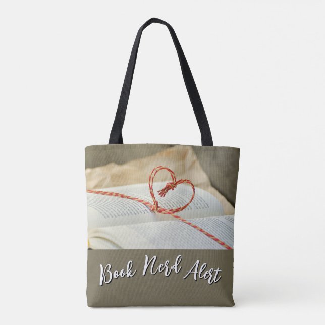 Book Nerd Alert Tote (Back)